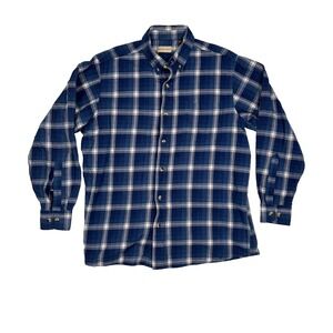 Men's Blue Flannel Size Large Long Sleeve Hobbs Creek